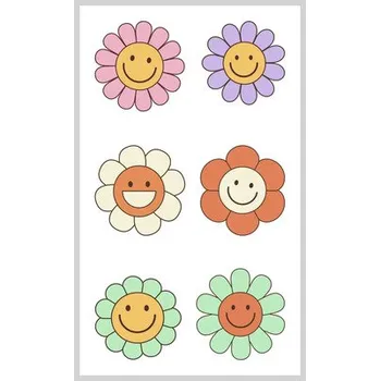 Samolepící dekorace Samolepka mini květy 8x14 cm
