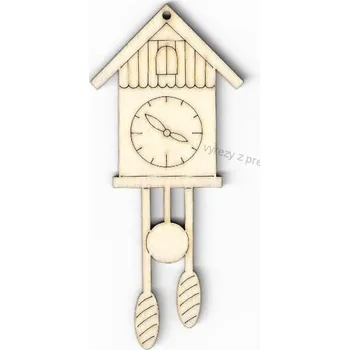 Překližka Výřez z překližky, O62/1, KUKAČKY-velké, 4,5x10cm, 1ks