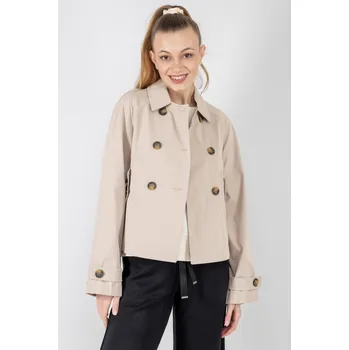 Dámská parka Only dámský krátký kabátek April béžový Velikost: XS