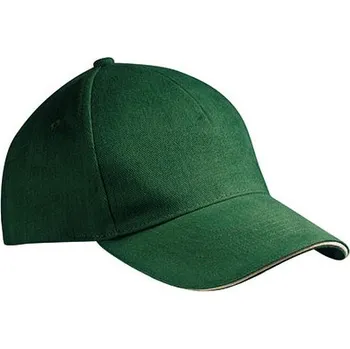 Kšiltovka Myrtle beach Unisex kšiltovka MB035 Dark Green-Natural one size