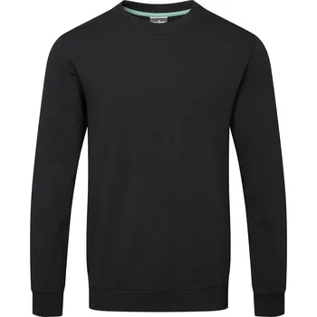 pracovní mikina PortWest EC300 - Recyklovatelná mikina z organické bavlny černá - XXL