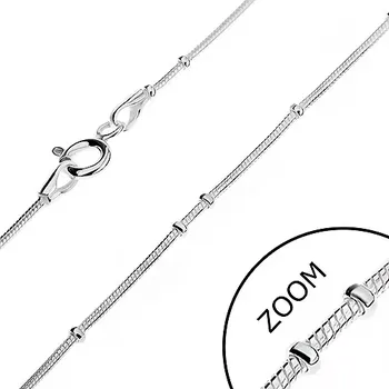 Řetízek Řetízek ze stříbra 925 - zaoblený s kuličkami, 1 mm