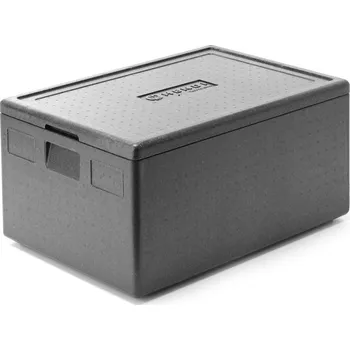 Termobox Gastrofans Termoizolační nádoba Kitchen Line z polykarbonátu, GN 1/1, 80L, Černá, 685x485x(H)360mm
