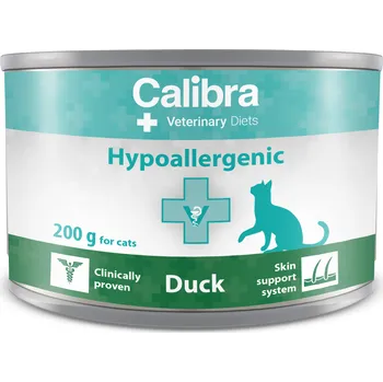 Krmivo pro kočku Calibra VD Cat konz. Hypoallergenic Duck 200g (min. odběr 6 ks)