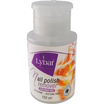 Odlakovač nehtů Odlakovač Lybar s kokosovým olejem 150 ml