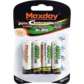 Článková baterie Nabíjecí Baterie R6 AA 4700 mAh 4ks