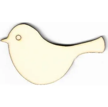 Překližka Výřez z překližky, P28, PTÁČEK, 7,2x4,7cm, 1ks