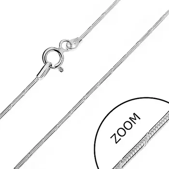 Řetízek Řetízek ze stříbra 925 - zaoblený, se zářezy, 1 mm