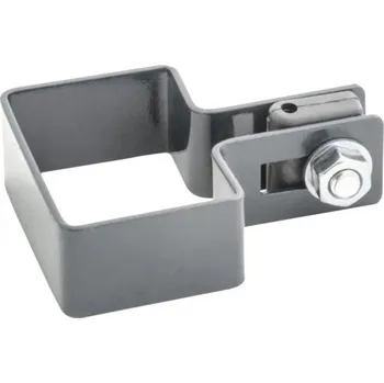 Příslušenství pro plot Svorka na sloupek POLBRAM startovací 6 x 4 cm 7016 antracitová šedá