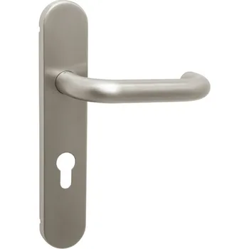 Dveřní kování TI - COSLAN SPECIÁL - 2003 bez otvoru, koule/klika levá BN - Broušená nerez (16)