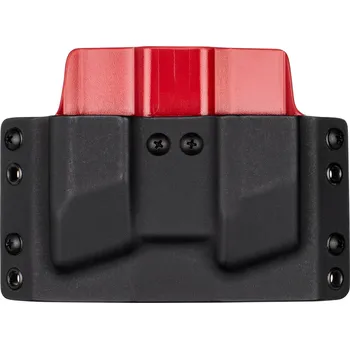 Příslušenství pro sportovní střelbu RH Holsters OWB - CZ P-10 C/F/S/SC - CZ P-07/09 - vnější kydexové pouzdro na 2 zásobníky - plný sweatguard - černá/červená Umístění pouzdra: Levý bok (pravák)