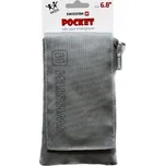 Univerzální látkové pouzdro Swissten Pocket 6,8 se šňůrkou - šedé