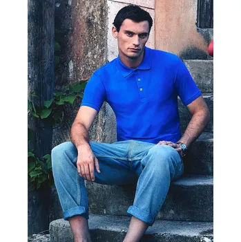 Niebieska koszulka męska polo Tailored Fit Friut of the Loom Fruit of the Loom modrá 2467323