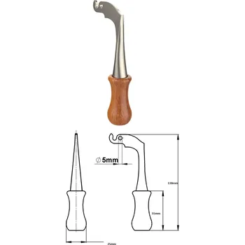 Dveřní kování Klička ke krbu velká 13,8cm Barevné provedení: zlatá