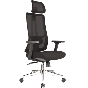 SWING - židle kancelářská, kříž chrom, černá