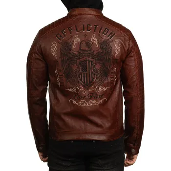 Pánská casual bunda bunda pánská AFFLICTION - CODE OF HONOR - BROWN - M