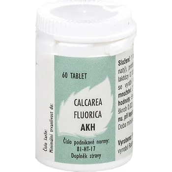 Homeopatikum AKH Calcarea fluorica 60 tbl.
