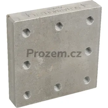 Příslušenství pro přívěs Navařovací deska pro tažná oka s přírubou 145/145, 8 děr M20 s roztečí 145 x 145 mm, 00645010, 8004472