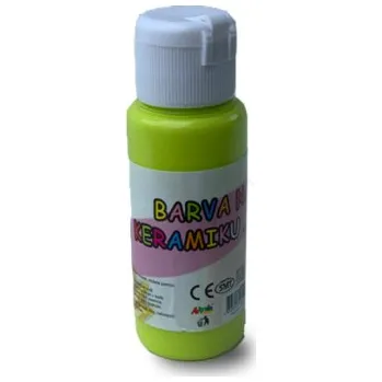 Speciální výtvarná barva Akrylová barva na sklo a keramiku 60ml- citrónové žlutá