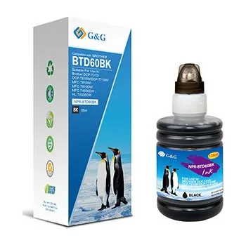 G&G kompatibilní ink s BTD60BK, NPR-BTD60BK, black, 6500str. NPR-BTD60BK