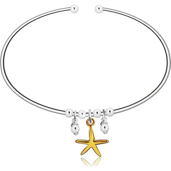 Náramek Šperky Eshop stříbrná 66 mm