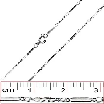 Řetízek Ocelový řetízek - spirály a 3D obdélníky