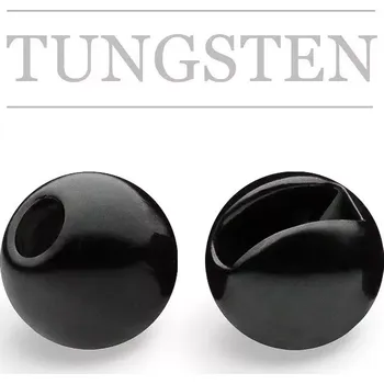 Knápek Kulička wolframová s drážkou Black 1,5mm