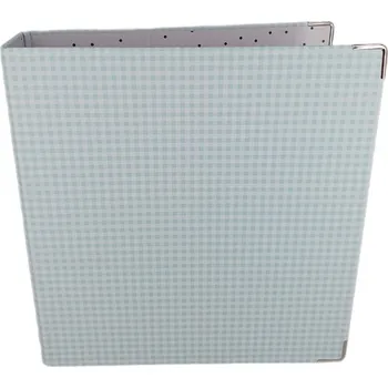 Fotoalbum mintopia Album na scrapbooking 30,5×32,5cm - světle modré čtverečky