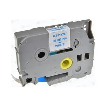 Pásek do tiskárny G&G kompatibilní páska do tiskárny štítků, pro Brother, TZE-223, modrý tisk bílý podklad, laminovaná, 8m, 9mm RL-BR-TZ223P-BL/WT