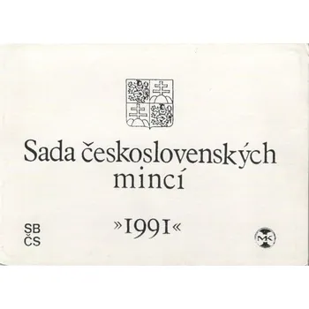 Sada oběžných československých mincí 1991 /10 Kčs - M.R.Štefánik/