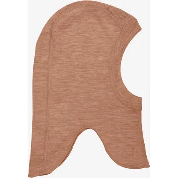 Kojenecká čepice Dětská kukla z merino vlny pro děti Macaroon hnědá CeLaVi Velikost: 50cm (vel 92)