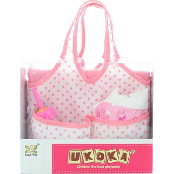 Panenka Kojenecká taška přebalovací set s doplňky 6ks pro panenku miminko