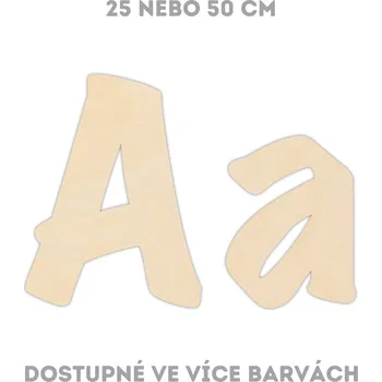 Dekorace do dětského pokoje WoodenPuzzle.cz Dřevěná písmena na zeď - Marker Velikost: 50 cm