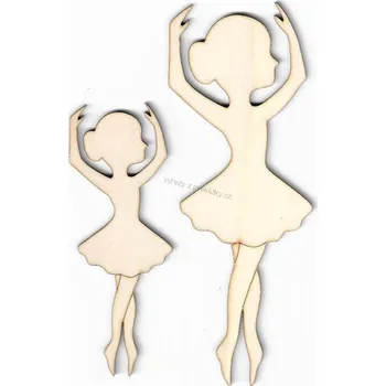 Stavební deska Výřez z překližky, L24/1, BALETKA IV.-velká, 6x16,5cm, 1ks