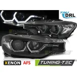 Přední světla s LED Angel Eyes DRL BMW 3 F30/F31 xenon AFS 10-15 černá