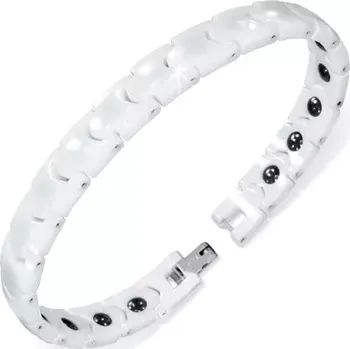 Náramek Šperky Eshop Keramický náramek bílá 185 mm