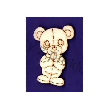 Překližka Výřezy z překližky, G55, MEDVÍDEK, 5x3,3cm, 1ks
