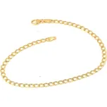 Zlatý náramek pancr 21 cm ZLNA934F + DÁREK ZDARMA