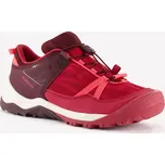 QUECHUA Dívčí turistické boty na rychlovázání Crossrock 35-38 37 FIALOVÁ|ČERVENÁ