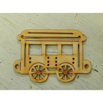 Stavební deska Výřez z překližky, L52/OP10282, VAGÓN, 8,5x12,5cm, 1ks