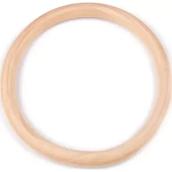 Lapač snů Dřevěný kroužek přírodní MAXI Ø12,5 cm