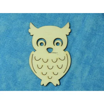 Stavební deska Výřez z překližky, P56, SOVIČKA, 7,3x4,7cm, 1ks