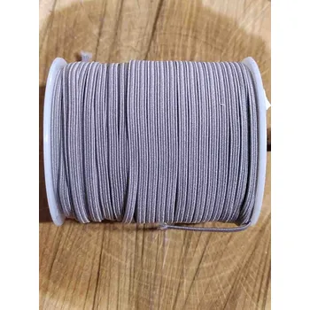 Textilie Pruženka plochá šíře 3 mm barva šedá