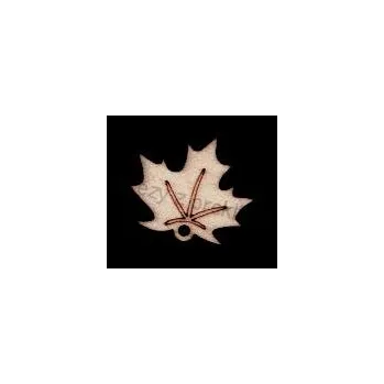 Stavební deska Výřez z překližky, J79, přívěsek, JAVOROVÝ LIST, 3,4x3cm, 1ks