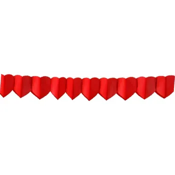 Papírová Girlanda Srdce, 4 m