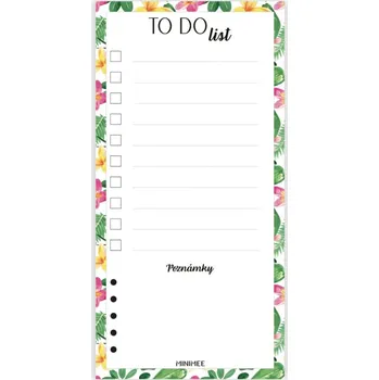 Zápisník Trhací blok TO DO LIST - tropical (90x180mm)