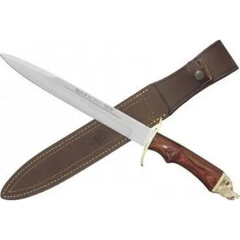lovecký nůž Muela ALCARAZ-26N lovecký nůž 26 cm, jelení paroh, divočák, kožené pouzdro