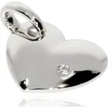 Zlatnictví Helios Přívěsek zlaté srdce s Diamantem