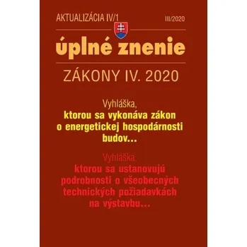 Kniha Aktualizácia IV/1 2020 - Zákon o energetickej hospodárnosti budov, Všeobecné technické požiadavky na výstavbu