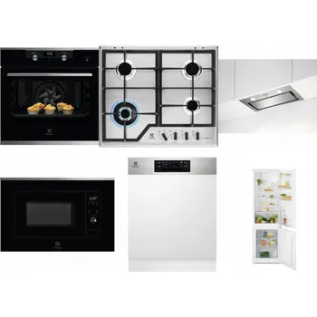 Set domácích spotřebičů ELECTROLUX KODEH70X + ELECTROLUX KGS64362XX + ELECTROLUX LFG716X + ELECTROLUX LMS2203EMX + ELECTROLUX EEM48300IX - přebaleno + ELECTROLUX LND5FE18S
